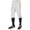 Champro Triple Crown 2.0 Baseball Knickers with Braid, Youth X-Large, White, Black view 1