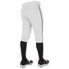 Champro Triple Crown 2.0 Baseball Knickers with Braid, Youth X-Large, White, Black view 3