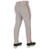 Champro Triple Crown 2.0 Tapered Bottom Baseball Pants with Braid, Youth X-Small, Grey, Scarlet view 2