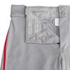 Champro Triple Crown 2.0 Open Bottom Baseball Pants with Braid, Youth X-Small, Grey, Scarlet view 3