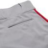 Champro Triple Crown 2.0 Open Bottom Baseball Pants with Braid, Youth X-Small, Grey, Scarlet view 4