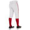 Champro Triple Crown 2.0 Baseball Knickers with Braid, Youth Small, White, Scarlet view 3
