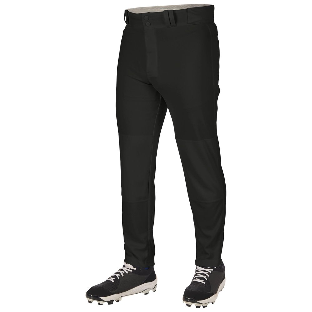 Champro Triple Crown 2.0 Tapered Bottom Baseball Pants, Youth Medium, Black
