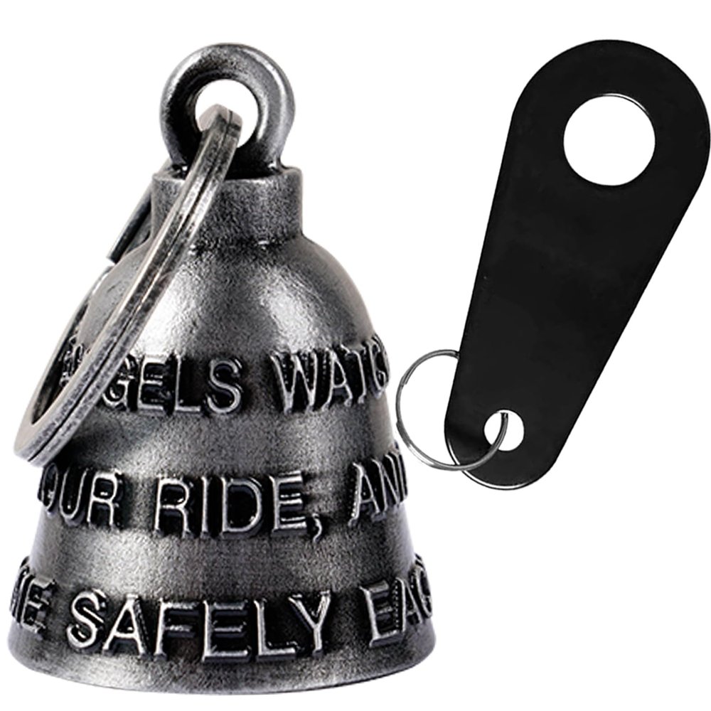 Dream Apparel Motorcycle Bell Guardian Angel Drive Away Gremlin, Biker Bell for Men Women Rider Riding with Hanger, Good Luck Gift Accessories