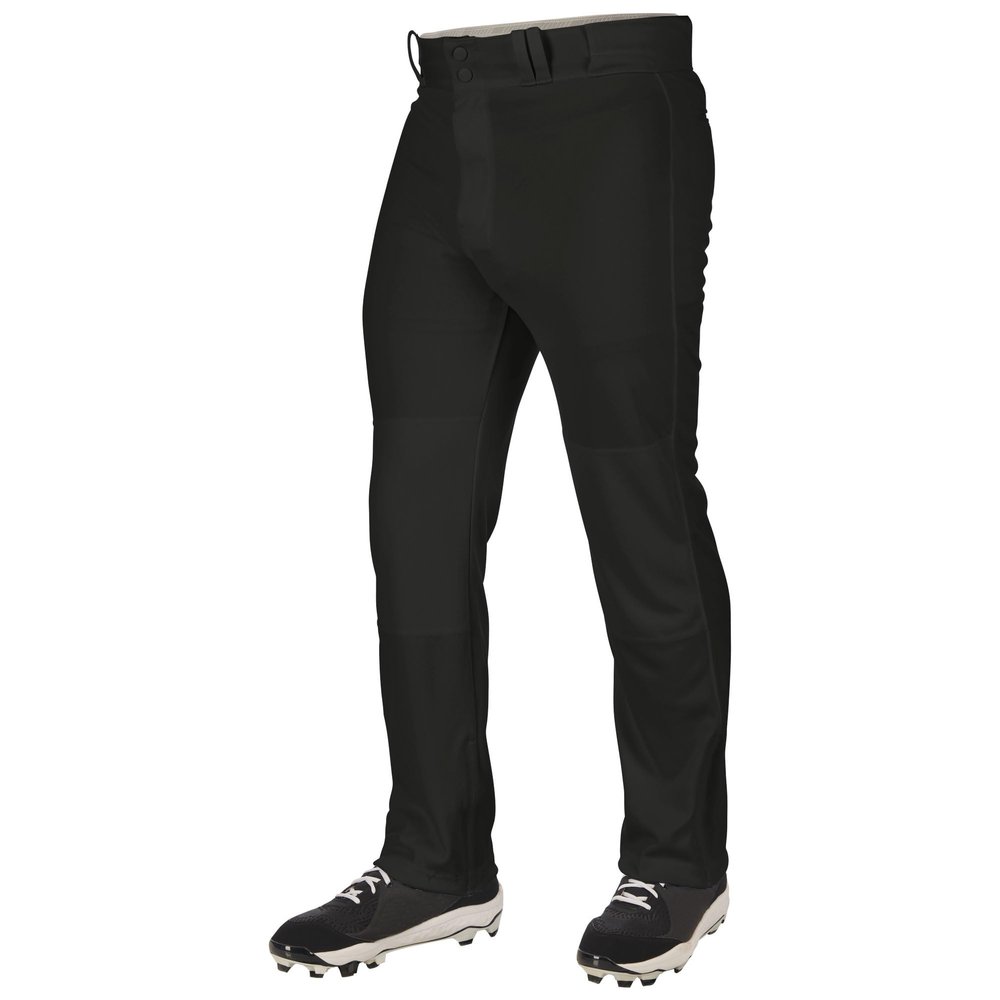 Champro Triple Crown 2.0 Open Bottom Baseball Pants, Youth X-Small, Black