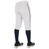 Champro Triple Crown 2.0 Baseball Knickers with Braid, Youth Small, White, Navy view 3