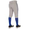 Champro Triple Crown 2.0 Baseball Knickers with Braid, Youth Medium, Grey, Royal view 3