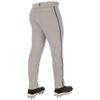 Champro Triple Crown 2.0 Tapered Bottom Baseball Pants with Braid, Youth Medium, Grey, Navy view 2