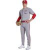 Champro Triple Crown 2.0 Tapered Bottom Baseball Pants with Braid, Youth Medium, Grey, Black view 2