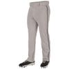 Champro Triple Crown 2.0 Open Bottom Baseball Pants with Braid, Youth Medium, Grey, Black view 1