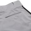 Champro Triple Crown 2.0 Open Bottom Baseball Pants with Braid, Youth Medium, Grey, Black view 4