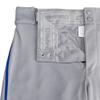 Champro Triple Crown 2.0 Open Bottom Baseball Pants with Braid, Youth X-Small, Grey, Royal view 3