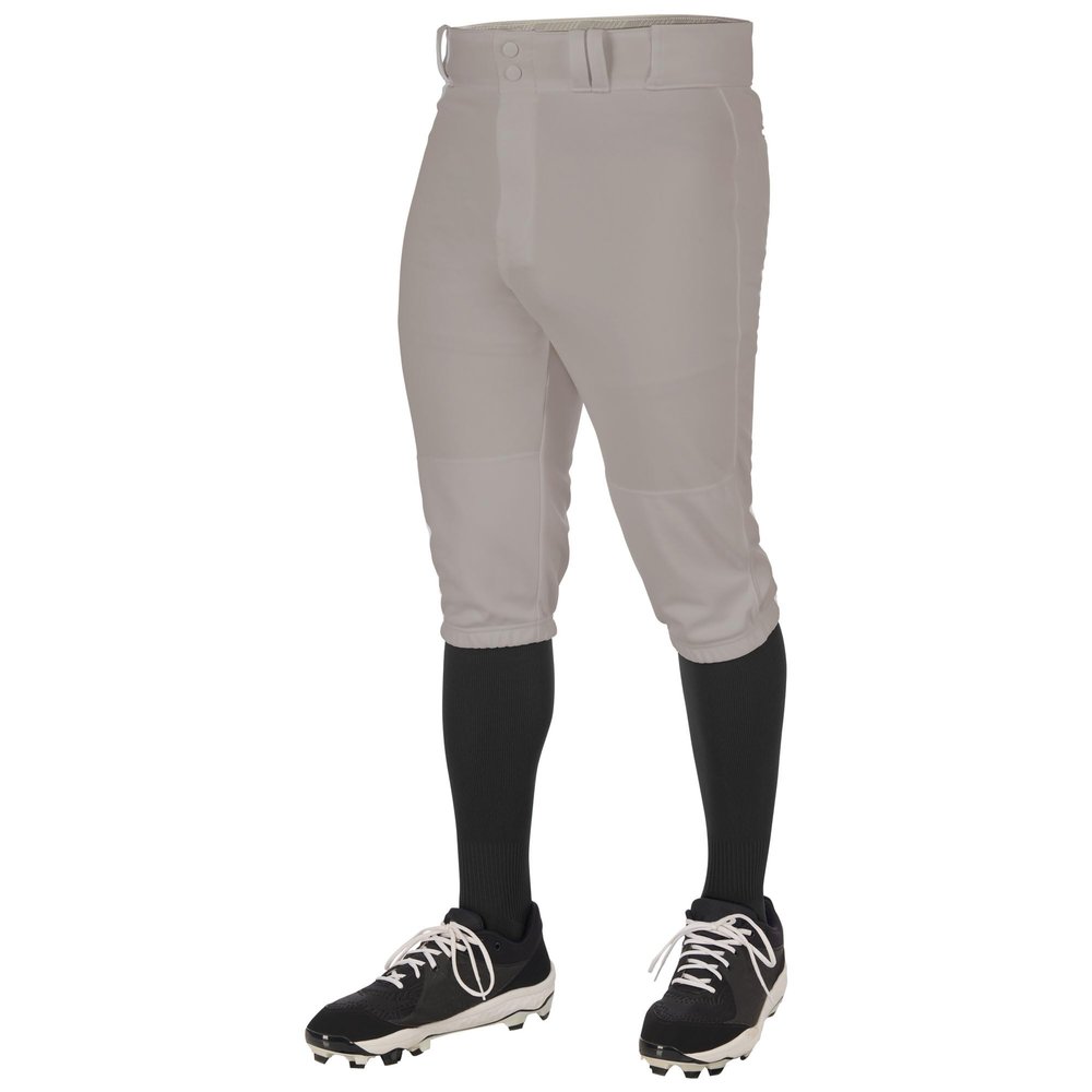 Champro Triple Crown 2.0 Baseball Knickers, Youth X-Large, Grey