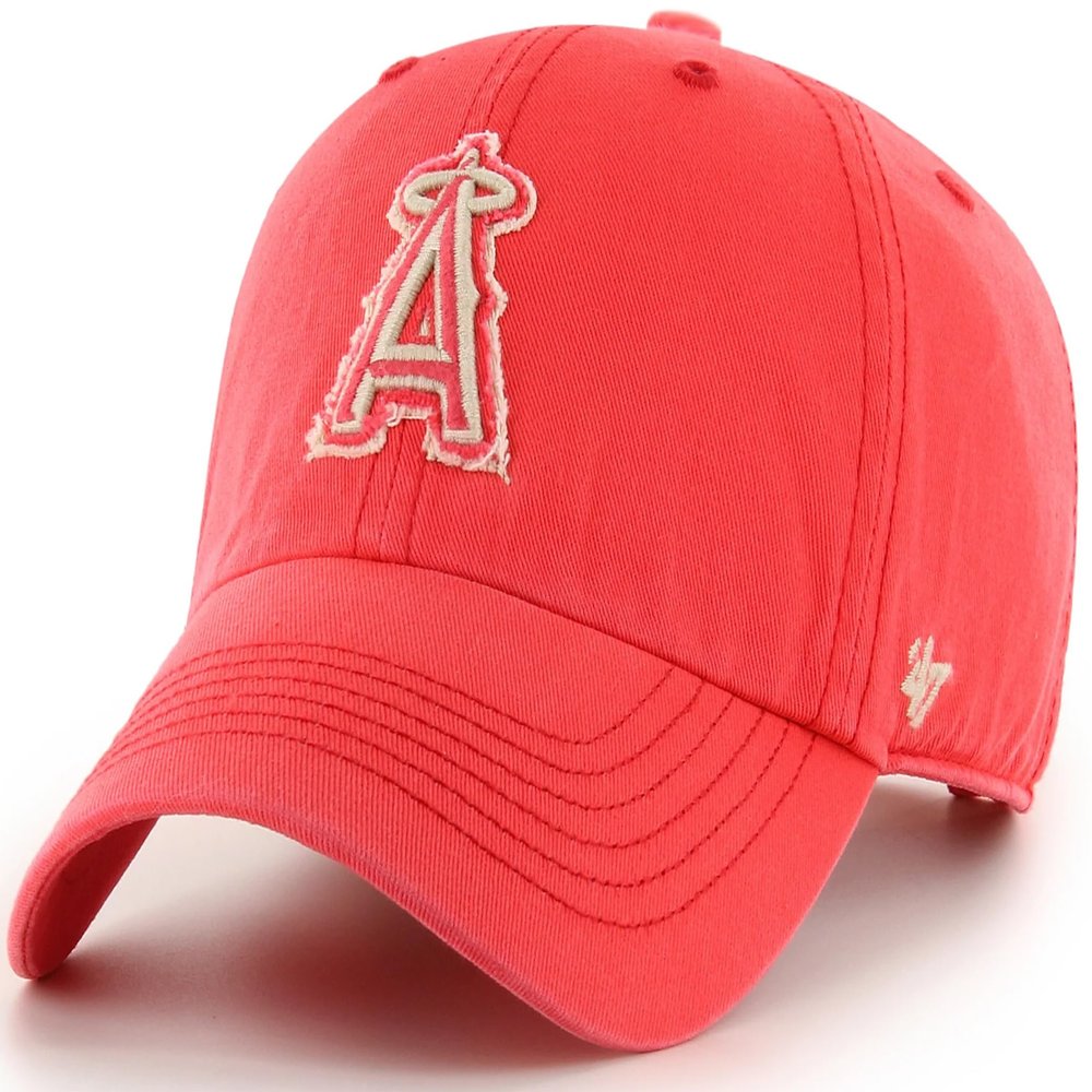 47 MLB Perfect Game Clean Up Adjustable Hat Cap, Adult One Size - Los Angeles Angels Red