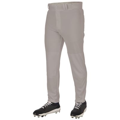Champro Triple Crown 2.0 Tapered Bottom Baseball Pants, Adult Small, Grey