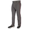 Champro Triple Crown 2.0 Open Bottom Baseball Pants with Braid, Youth Large, Graphite, Scarlet view 1
