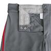 Champro Triple Crown 2.0 Open Bottom Baseball Pants with Braid, Youth Large, Graphite, Scarlet view 3