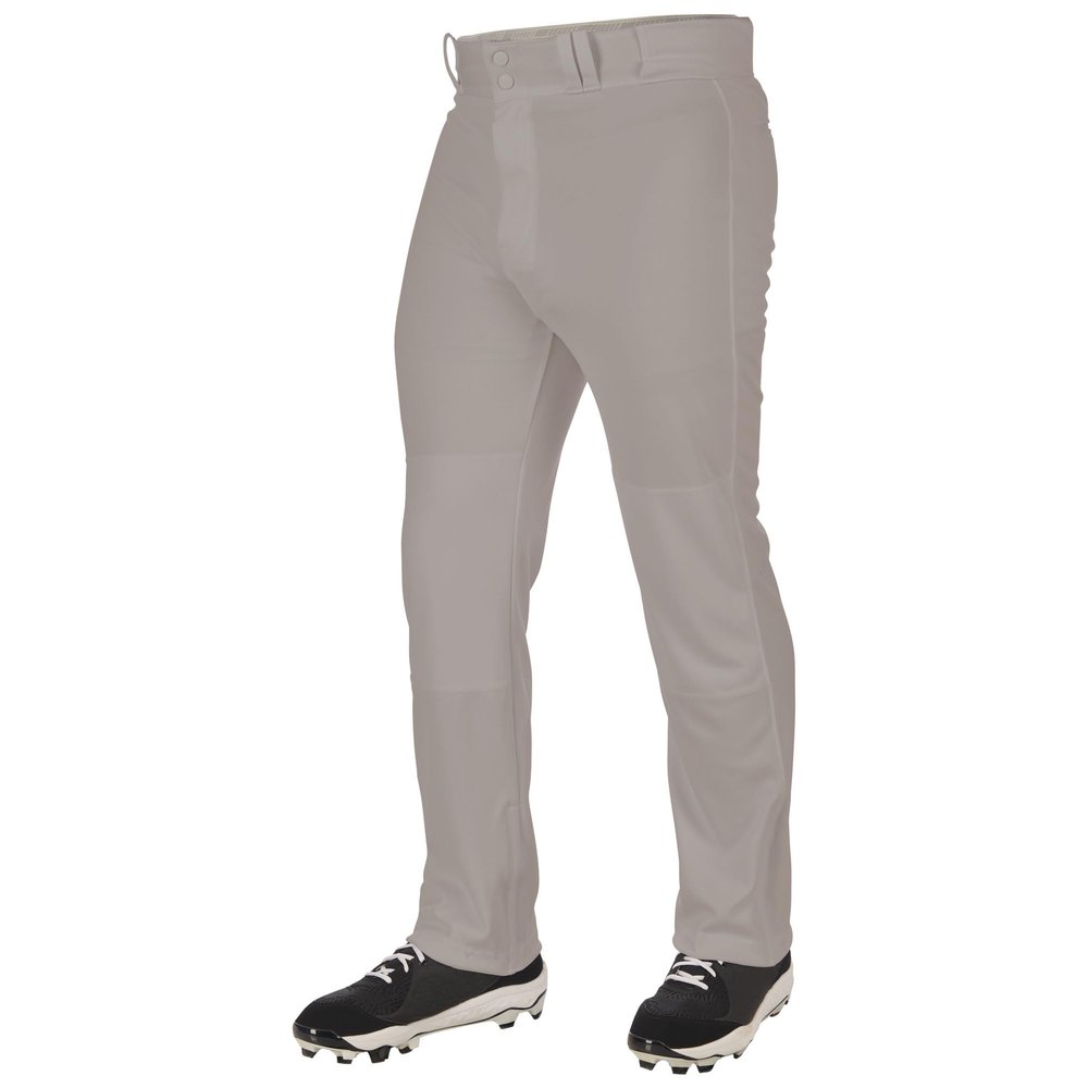 Champro Triple Crown 2.0 Open Bottom Baseball Pants, Youth Medium, Grey