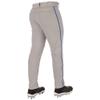 Champro Triple Crown 2.0 Tapered Bottom Baseball Pants with Braid, Youth X-Small, Grey, Royal view 2