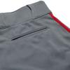 Champro Triple Crown 2.0 Open Bottom Baseball Pants with Braid, Youth X-Large, Graphite, Scarlet view 4