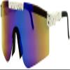 Calabria 7751RV Shield Cycling Sunglasses White Black Purple Red Mirror Men Women Sports Wrap Around Shades UV400 view 1