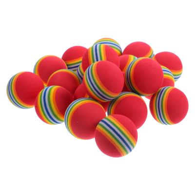 Milisten 20pcs Eva Balls Soft Lightweight Indoor Practice Balls for Golf Sports Safe for Home Use Durable Flexible for Approach Shot Practice
