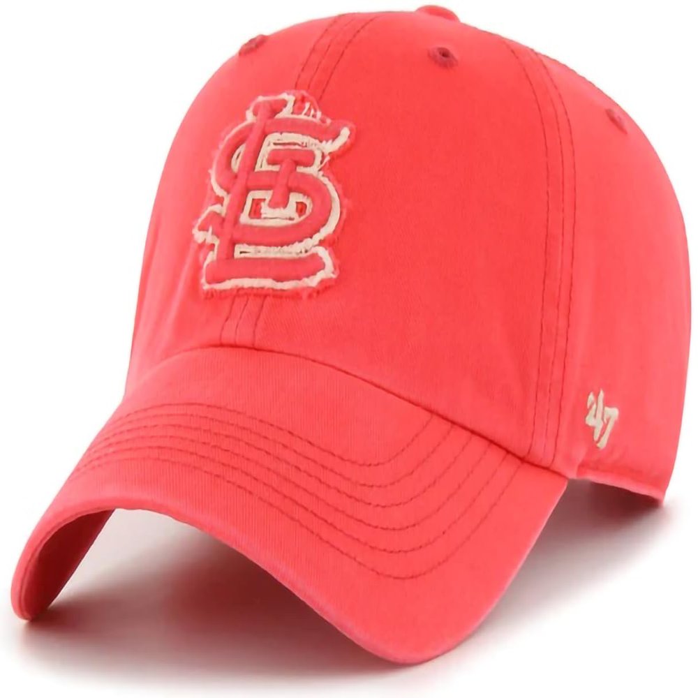 47 MLB Perfect Game Clean Up Adjustable Hat Cap, Adult One Size - st Louis Cardinals Red