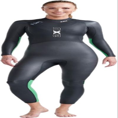 2XU Women's Propel Openwater Wetsuit (Black/Bright Green, X-Large, 2XU)