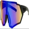Calabria 7753RV Shield Cycling Sunglasses Black Purple Red Mirror Men Women Sport Wraparound Shades UV400 Fishing view 2