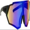 Calabria 7753RV Shield Cycling Sunglasses Black Purple Red Mirror Men Women Sport Wraparound Shades UV400 Fishing view 4
