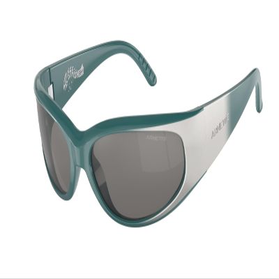 ARNETTE Catfish AN4302 28176G 62MM Green Gradient Metal Silver/Light Grey Mirror Silver 80 Sunglasses for Men for Women +BUNDLE with ACCESSORY EYEWEAR KIT