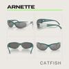 ARNETTE Catfish AN4302 28176G 62MM Green Gradient Metal Silver/Light Grey Mirror Silver 80 Sunglasses for Men for Women +BUNDLE with ACCESSORY EYEWEAR KIT view 2