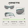 ARNETTE Catfish AN4302 28176G 62MM Green Gradient Metal Silver/Light Grey Mirror Silver 80 Sunglasses for Men for Women +BUNDLE with ACCESSORY EYEWEAR KIT view 3
