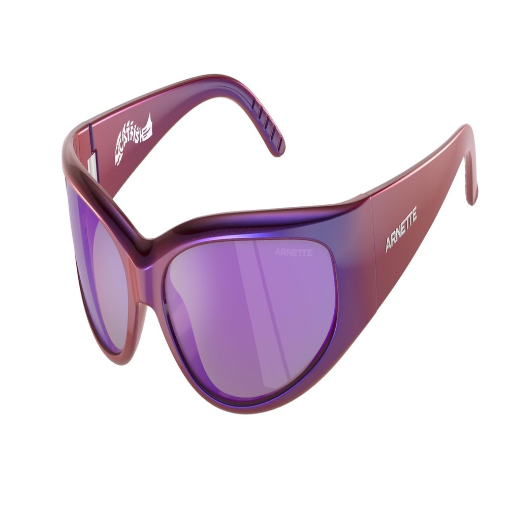 ARNETTE Catfish AN4302 29084V 62MM Iridescent Blue/Violet/Grey Mirror Violet Sunglasses for Men +Bundle with Accessory Eyewear Kit