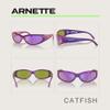 ARNETTE Catfish AN4302 29084V 62MM Iridescent Blue/Violet/Grey Mirror Violet Sunglasses for Men +Bundle with Accessory Eyewear Kit view 2