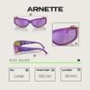 ARNETTE Catfish AN4302 29084V 62MM Iridescent Blue/Violet/Grey Mirror Violet Sunglasses for Men +Bundle with Accessory Eyewear Kit view 3