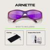 ARNETTE Catfish AN4302 29084V 62MM Iridescent Blue/Violet/Grey Mirror Violet Sunglasses for Men +Bundle with Accessory Eyewear Kit view 4