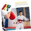 KOMBIUDA 6pcs Karate Belts Cotton Taekwondo Belts Martial Arts Boys and Girls Black for Men Easy Clean view 2