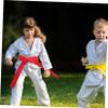 KOMBIUDA 6pcs Karate Belts Cotton Taekwondo Belts Martial Arts Boys and Girls Black for Men Easy Clean view 3