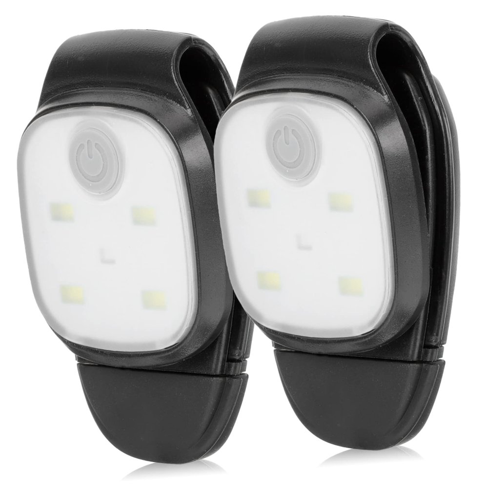 FOYTOKI 2pcs Rechargeable Running Lights for Runners Led Night Lamp Clip Fishing Light Camping Lantern Outdoor Work