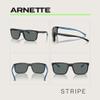 ARNETTE Stripe AN4251 256281 58MM Matte Black/Polarized Dark Grey Square Sunglasses for Men +Bundle with Accessory Eyewear Kit view 2