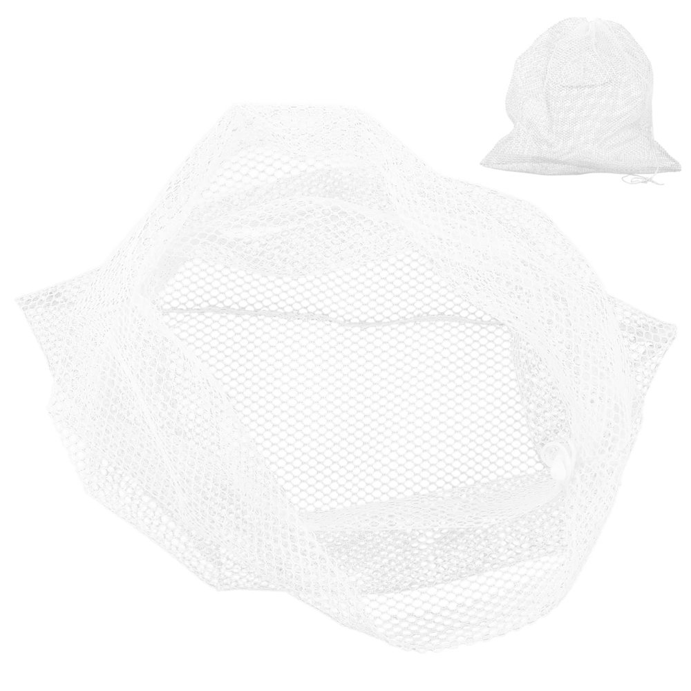 BIUDECO 2pcs Water Pump Filter Bag Clogging Mesh Bag for Household Pump Protection White Easy to Clean