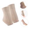 Gogogmee 1pair Ice Skate Ankle Protectors Gel Cushioned Ankle Sleeves for Sports Skiing Running More Foot Support for Ice Skates Work Boots Skin Tone view 2