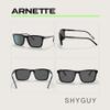 ARNETTE Shyguy AN4283 41/87 56MM Black/Dark Grey Square Sunglasses for Men +BUNDLE with ACCESSORY EYEWEAR KIT view 2