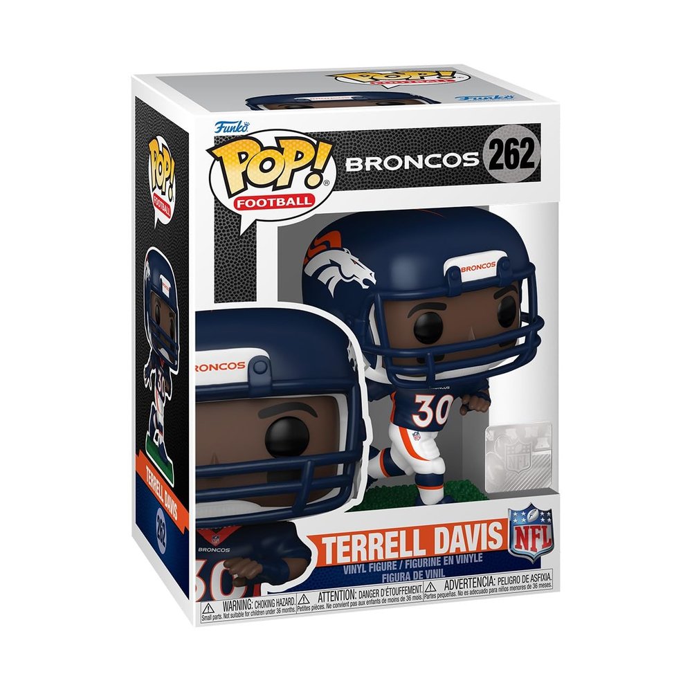Funko POP NFL: Broncos - Terrell Davis - Collectable Vinyl Figure - Gift Idea - Official Merchandise - for Kids & Adults - Sports Fans - Model Figure for Collectors and Display
