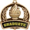 Graduation Medals, 2" Gold Graduate Achievement Medal Award, Comes With Neck Ribbon, 50 Pack view 2