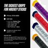 SickMitts V Grip White Base Hockey Grip (Black) view 4