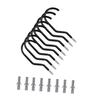 LIOOBO 8pcs Save Space Bike Hooks Heavy Duty Bike Hanger for Wall Ceiling Garage Bolts Non-marring Coating