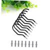 LIOOBO 8pcs Save Space Bike Hooks Heavy Duty Bike Hanger for Wall Ceiling Garage Bolts Non-marring Coating view 4