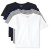 The Children's Place,Boys,Basic Short Sleeve Tee,Vneck Multi 4-Pack,Large view 1